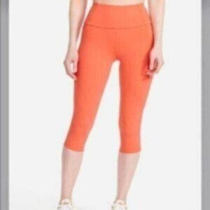 Everybody & Everyone Women's Orange Eco Friendly Magic Crop Pant Leggings Size S